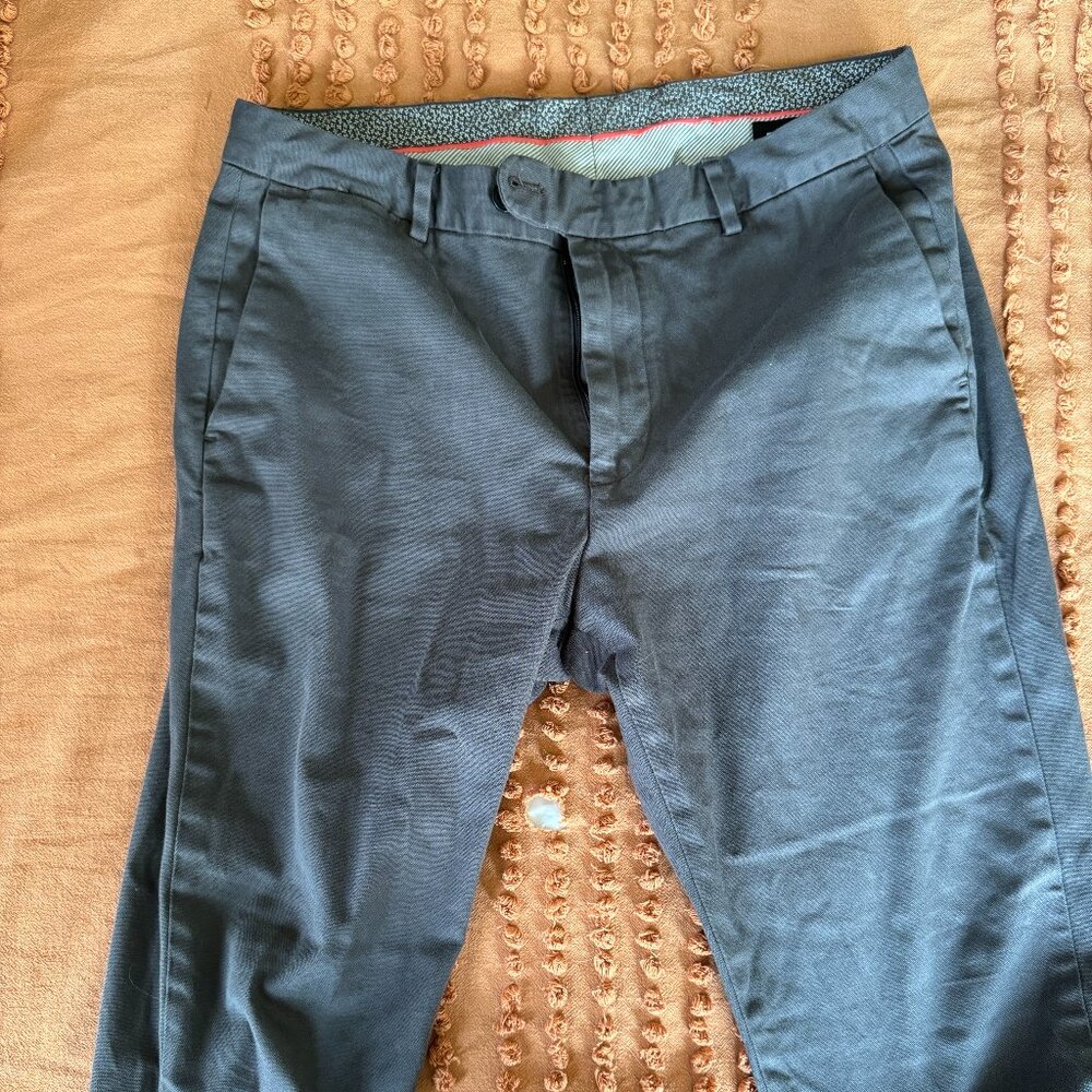 Bonobos Italian Stretch Chinos.  Color: Blue.  Size 34/30